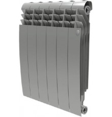 Радиатор биметаллический секционный Royal Thermo Biliner Silver Satin 500 6 секций, боковое подключение