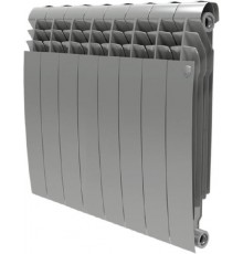 Радиатор биметаллический секционный Royal Thermo Biliner Silver Satin 500 8 секций, боковое подключение