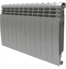 Радиатор биметаллический секционный Royal Thermo Biliner Silver Satin 500 12 секций, боковое подключение