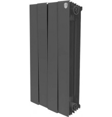 Радиатор биметаллический секционный Royal Thermo PianoForte Noir Sable 500 4 секции, боковое подключение