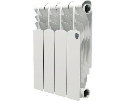 Радиатор биметаллический секционный Royal Thermo Revolution Bimetall 350 4 секции, боковое подключение