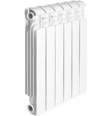 Радиатор алюминиевый секционный ISEO 500 6 секций, боковое подключение, белый Global