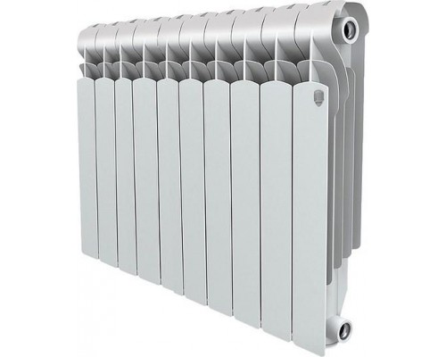 Радиатор алюминиевый секционный Royal Thermo Indigo 500 10 секций, боковое подключение, белый