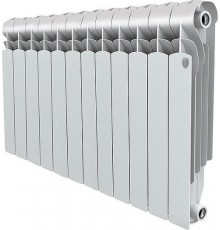 Радиатор алюминиевый секционный Royal Thermo Indigo 500 12 секций, боковое подключение, белый