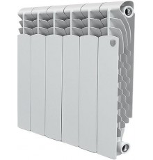 Радиатор алюминиевый секционный Royal Thermo Revolution 350 6 секций, боковое подключение, белый