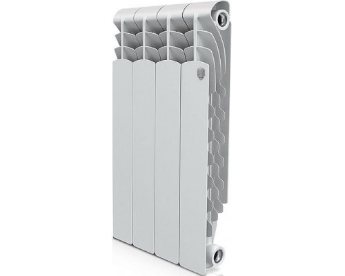 Радиатор алюминиевый секционный Royal Thermo Revolution 500 4 секции, боковое подключение, белый