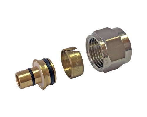 Фитинг компрессионный для труб PEX-AL-PEX 16х2,6х1/2" STOUT