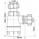 Сифон бутылочный для раковины 1 1/4"x32 без выпуска McAlpine MRW2-NW