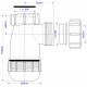 Сифон бутылочный для раковины 1 1/4"x32 без выпуска и возможности регулировки по высоте McAlpine MRW2-NW-MINI