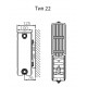 Радиатор стальной панельный Stelrad Compact 22 500 2200