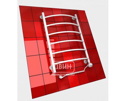 Полотенцесушитель электрический R 100/60 1"-1/2" , белый Двин