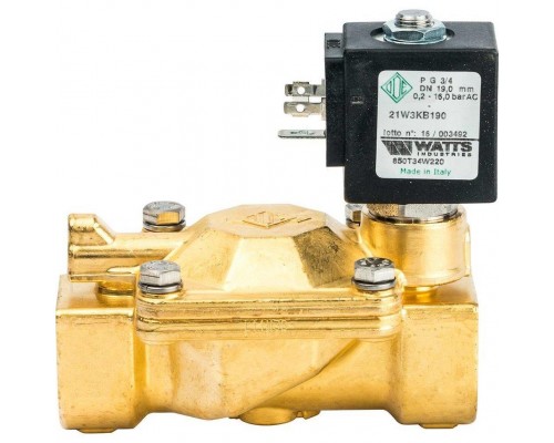 Клапан соленоидный для систем водоснабжения 3/4", нормально закрытый Watts