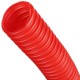 Труба гофрированная из полиэтилена 32 для труб диаметром 27, красная бухта 50 м STOUT