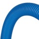 Труба гофрированная из полиэтилена 25 для труб диаметром 22, синяя бухта 50 м STOUT