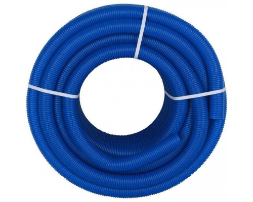 Труба гофрированная из полиэтилена 40 для труб диаметром 32, синяя бухта 30 м STOUT