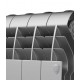 Радиатор биметаллический секционный Royal Thermo Biliner Silver Satin 350 12 секций, боковое подключение