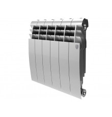 Радиатор биметаллический секционный Royal Thermo Biliner Silver Satin 350 8 секций, боковое подключение