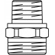 Ниппель-переход Cofit S 3/8" НР x 3/4" НР, хромированный Oventrop