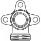 Водорозетка Cofit S G 3/4" x 1/2" для металлопластиковых труб Oventrop