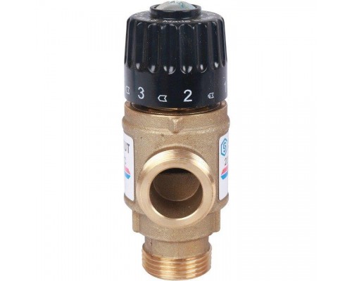 Клапан термостатический смесительный НР 3/4", 20-43°С, KV 1.6 м3/ч STOUT
