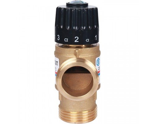 Клапан термостатический смесительный НР 1", 20-43°С, KV 2.5 м3/ч STOUT