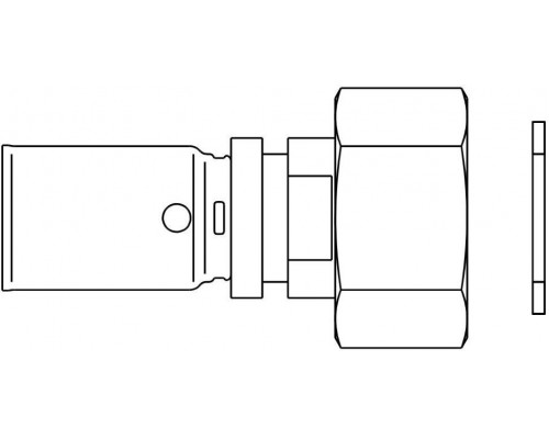 Прессовое соединение с накидной гайкой Cofit P 20 x 3/4 Oventrop