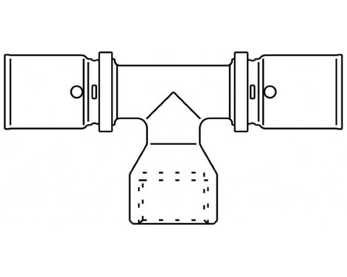 Тройник-переход прессовый Cofit Р с внутренней резьбой 32 x 1 x 32 Oventrop