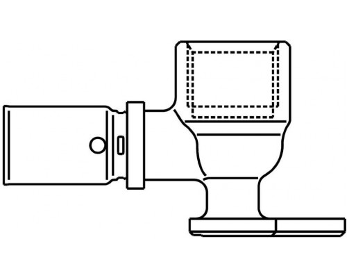 Угольник-пресс с креплением Сofit P 20 x 3/4 Oventrop