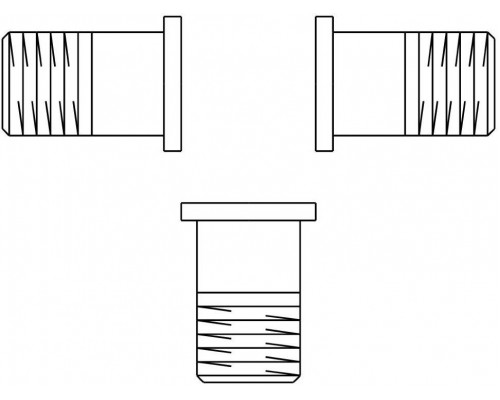 Втулки резьбовые для вентиля Ду 20 с НР R 1/2 Oventrop