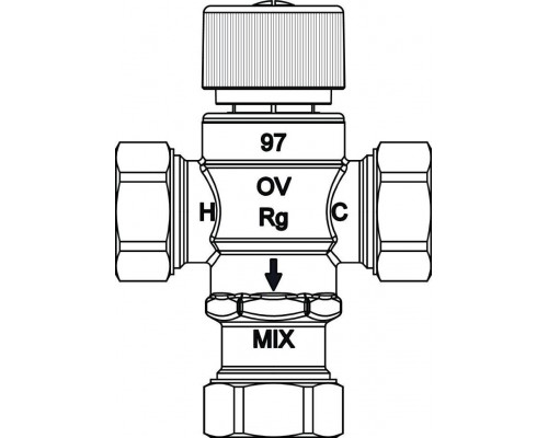 Вентиль термостатический смесительный Ду 20, PN 10 с НГ Brawa-Mix Oventrop