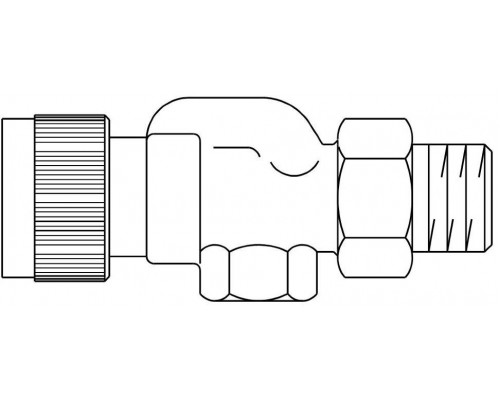 Термостатический вентиль серии "AV 9" 1/2" осевой Oventrop