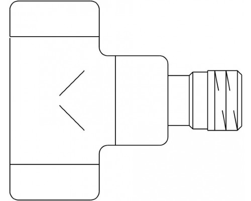 Вентиль на обратную подводку 1/2" угловой, хром Combi Е Oventrop
