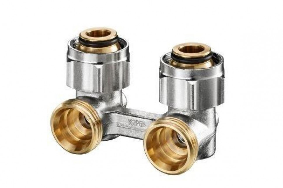 Узел нижнего подключения радиатора 3/4" НГ x 3/4" НР, угловой Multiflex F ZB Oventrop