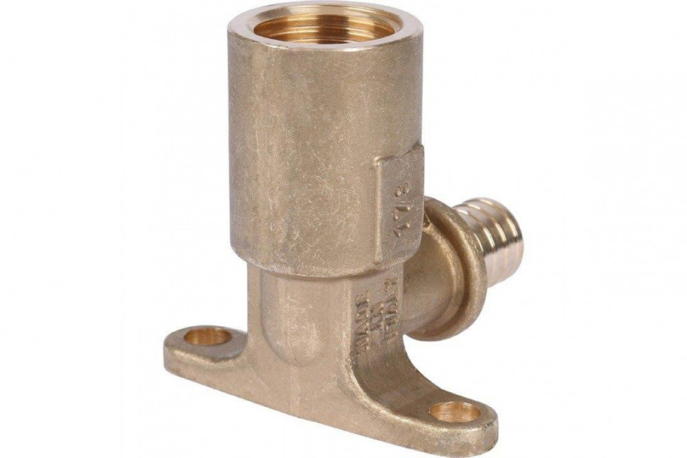 Угольник настенный с длинным нарезным патрубком 16-Rp 1/2" STOUT