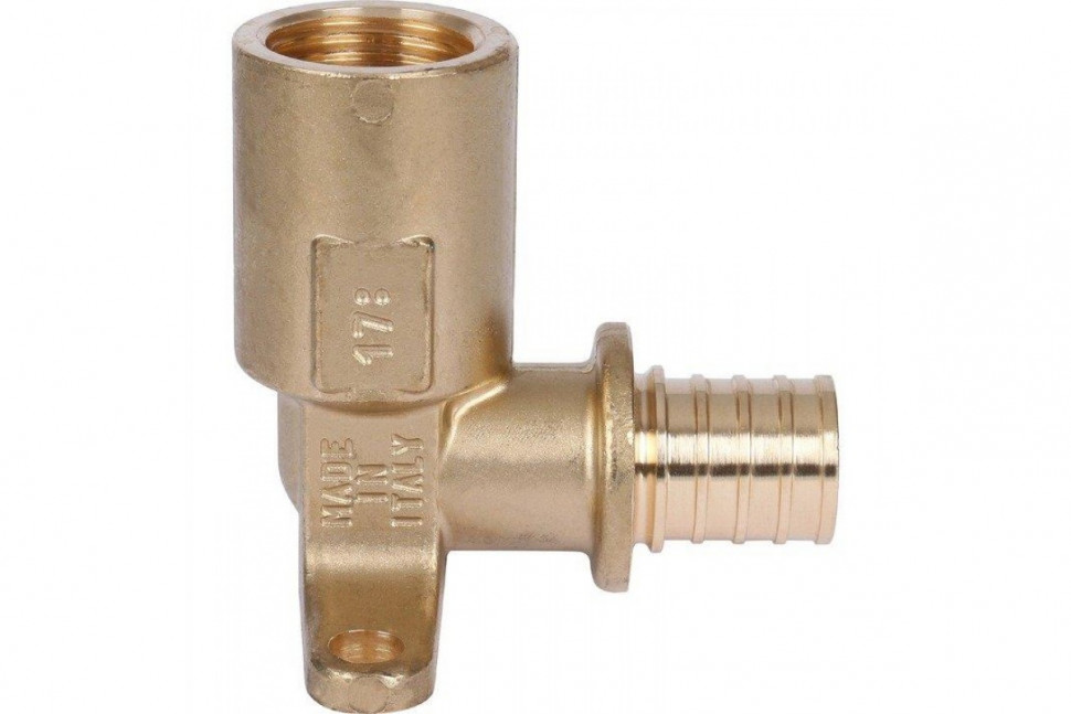 Угольник настенный с длинным нарезным патрубком 20-Rp 1/2" STOUT