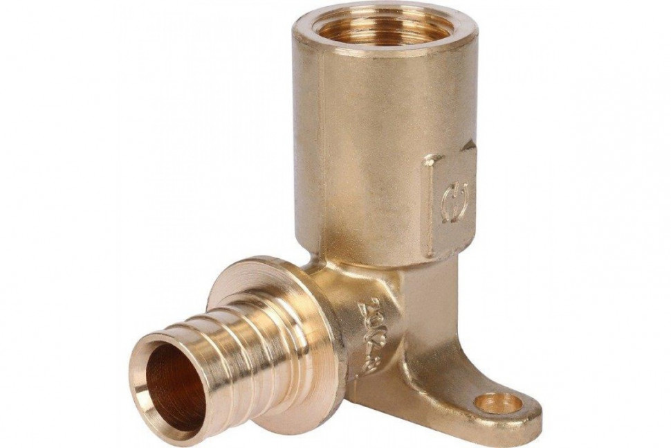 Угольник настенный с длинным нарезным патрубком 20-Rp 1/2" STOUT