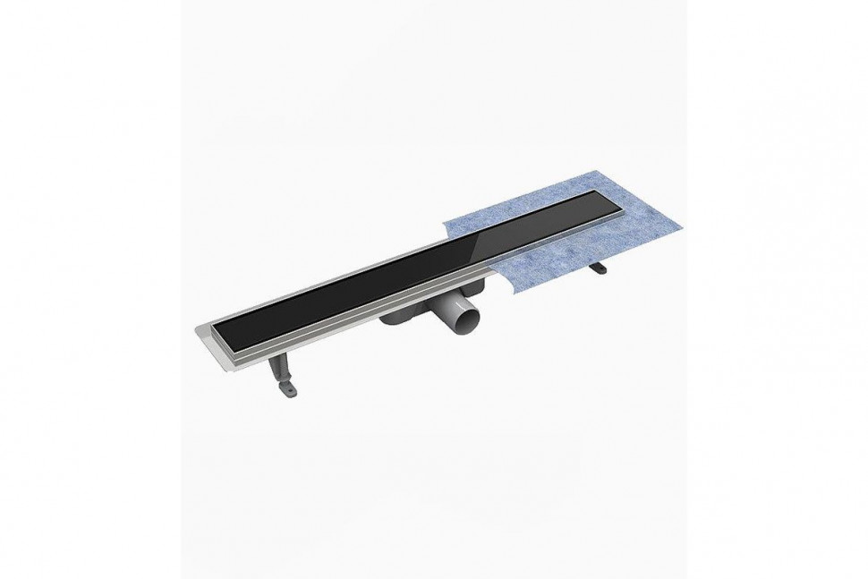 Душевой лоток Daveti Premium BLACK GLASS METAL 90 см