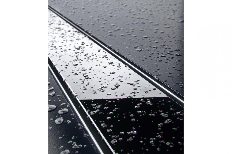 Душевой лоток Daveti Premium BLACK GLASS METAL 90 см