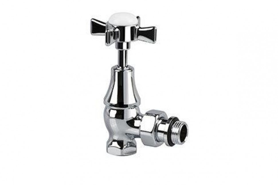 Клапан угловой для радиатора Victoria 1/2", хром SR Rubinetterie