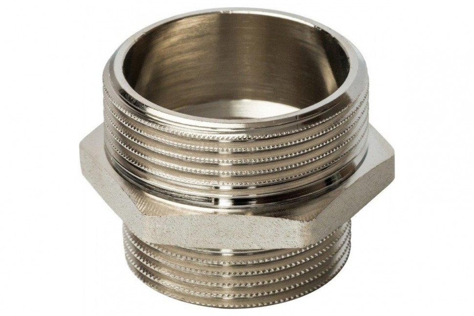 Ниппель НН переxодной 1 1/2"x1 1/4", никелированный STOUT