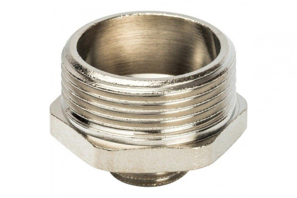Ниппель НН переxодной 1 1/4"x1/2", никелированный STOUT