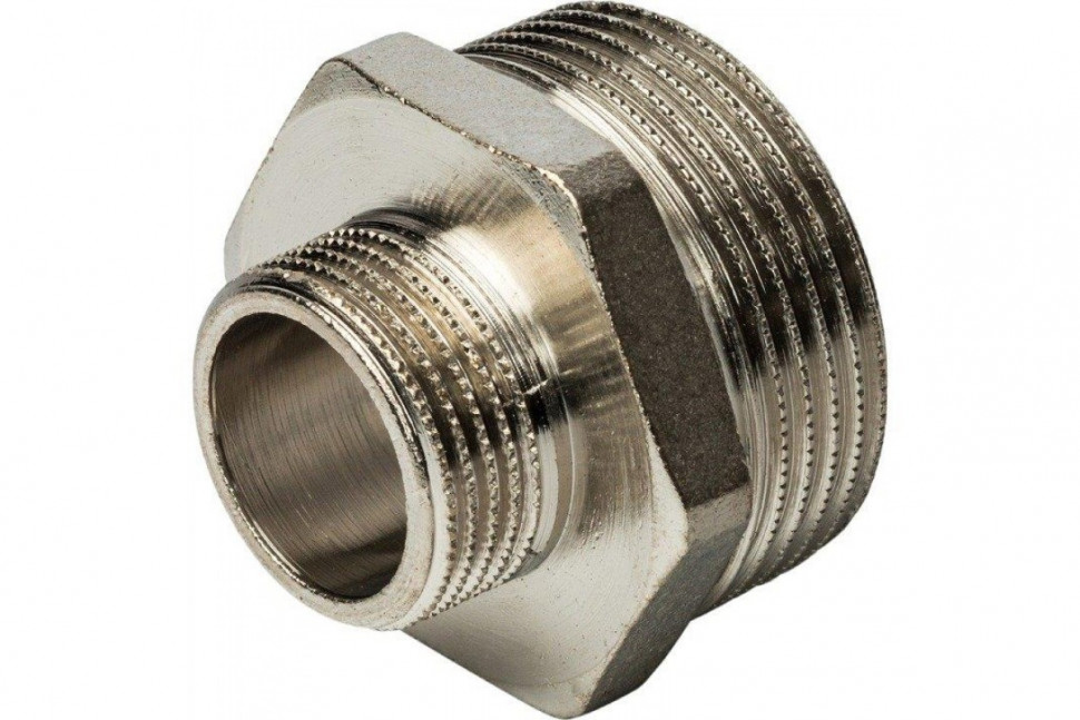 Ниппель НН переxодной 1 1/4"x3/4", никелированный STOUT