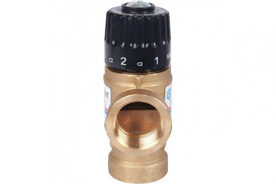 Клапан термостатический смесительный ВР 3/4", 35-60°С, KV 1.6 м3/ч STOUT