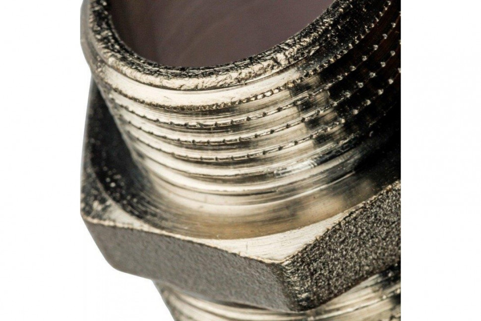 Ниппель НН переxодной 1"x3/4, никелированный STOUT