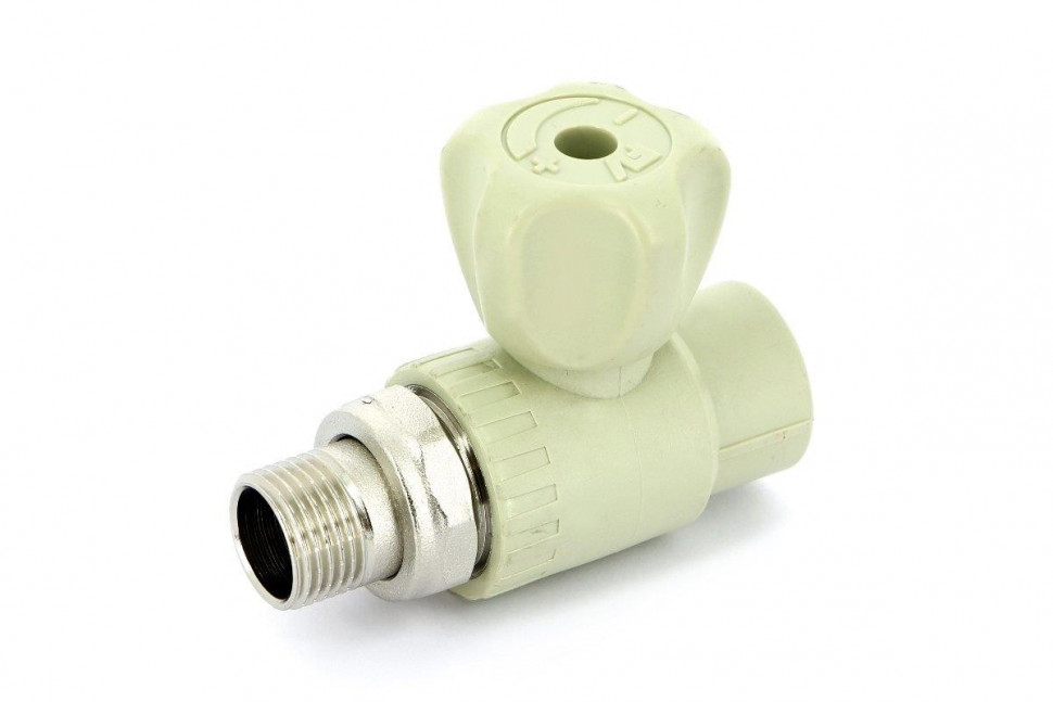 Кран шаровой радиаторный 20x1/2" НР, прямой PPR FV-Plast