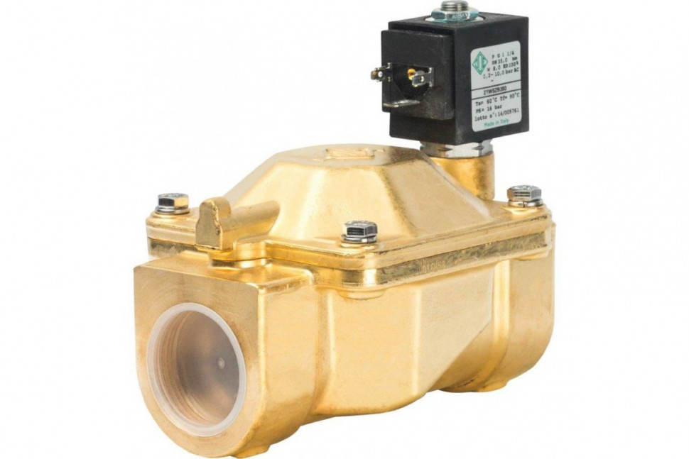 Клапан соленоидный для систем водоснабжения 1 1/4", нормально открытый Watts