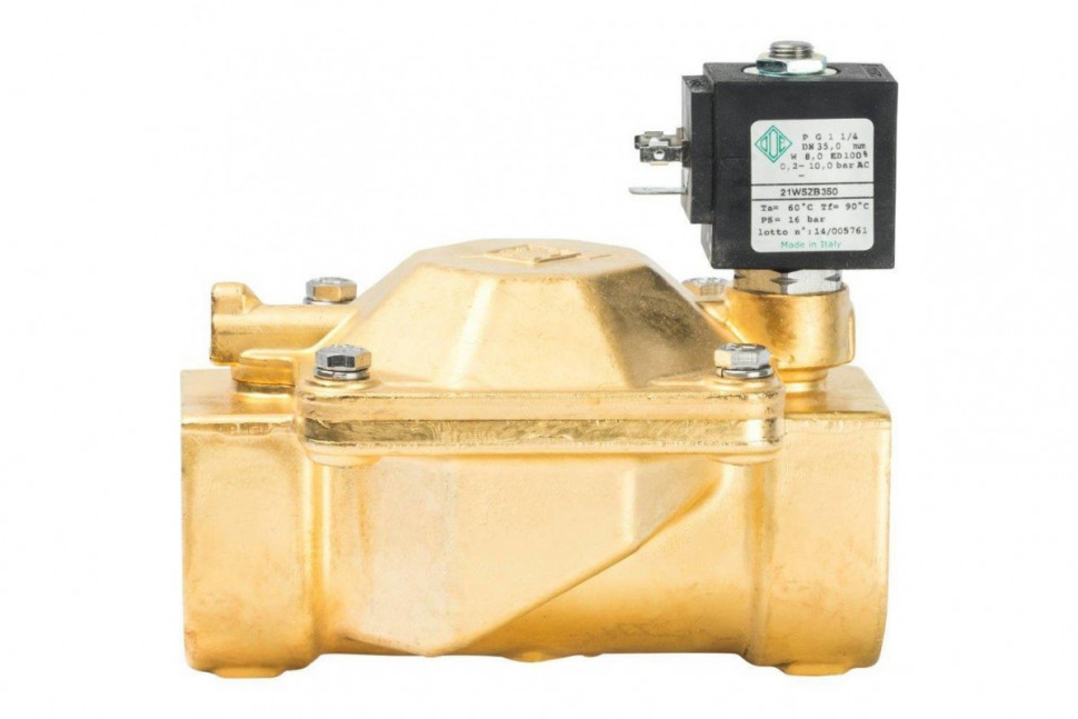 Клапан соленоидный для систем водоснабжения 1 1/4", нормально открытый Watts