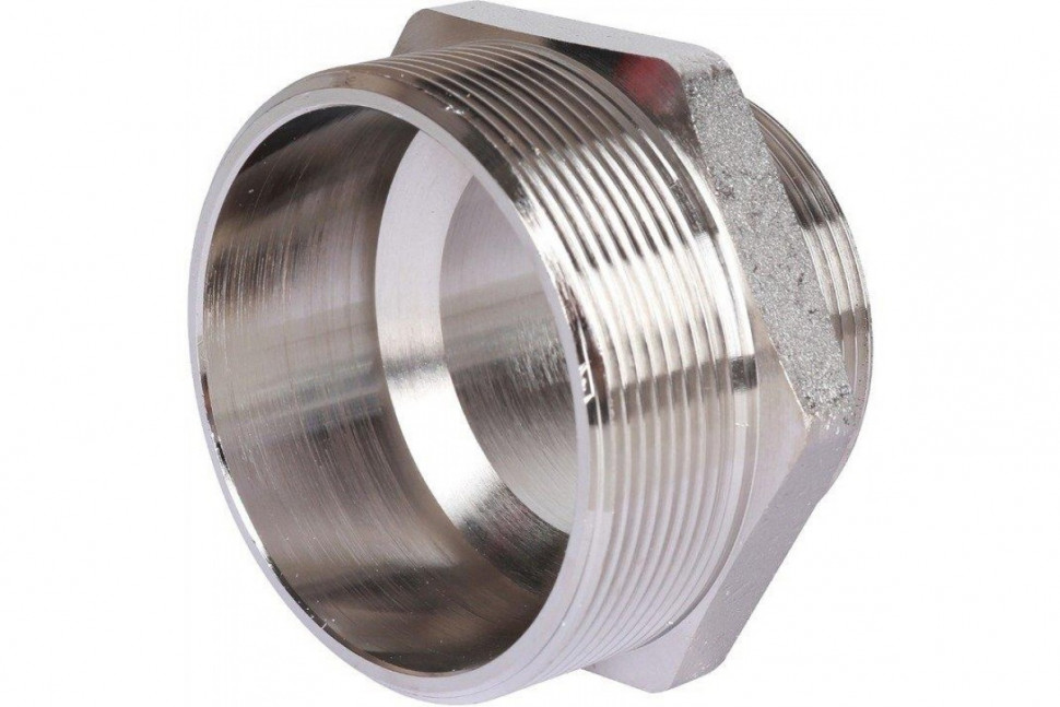 Ниппель НН переxодной 2 1/2"x2", никелированный STOUT