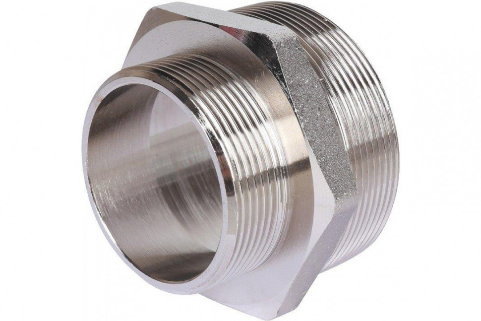 Ниппель НН переxодной 2 1/2"x2", никелированный STOUT