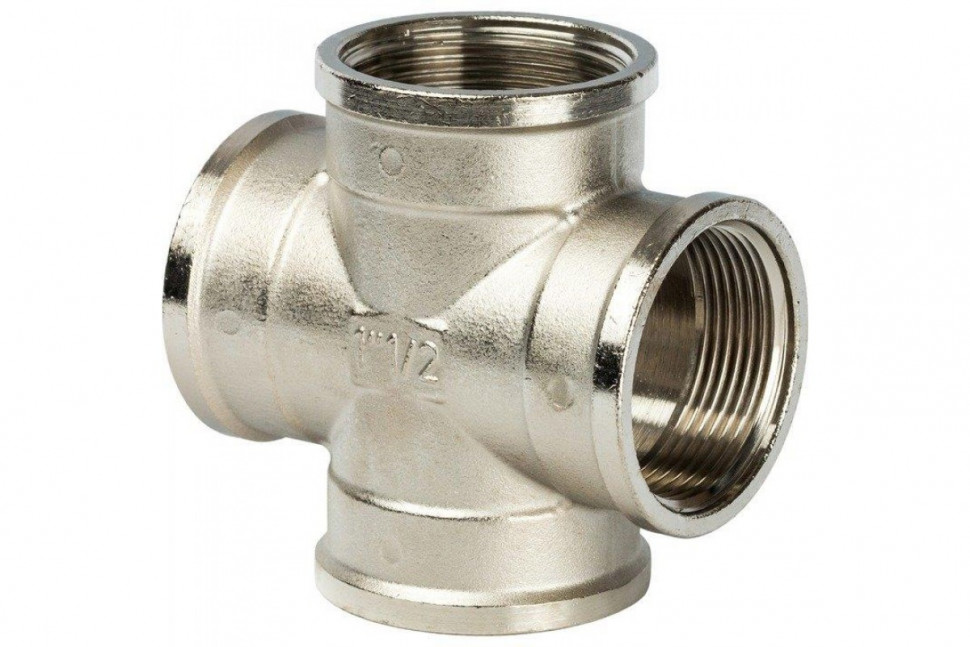 Крестовина ВВ 1 1/2", никелированная STOUT
